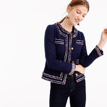 J.Crew Collection lady jacket with Liberty&reg; trim