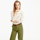 J.Crew Tippi sweater in embellished bee print
