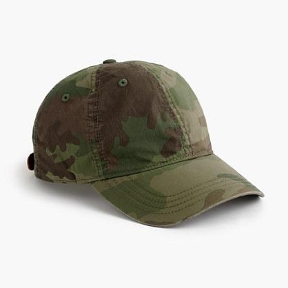 J.Crew Cotton camo ball cap