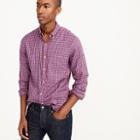 J.Crew Slim brushed twill shirt in purple plaid