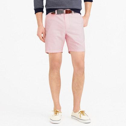 J.Crew 7 club short in oxford cloth in pink