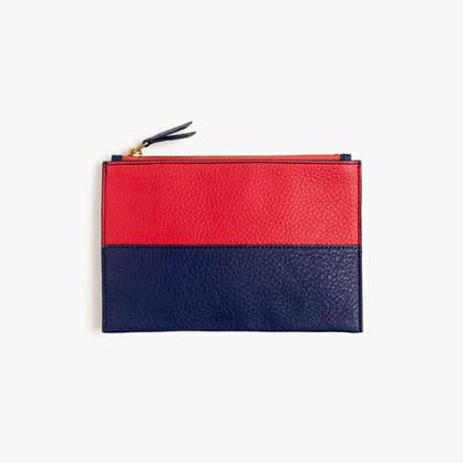 J.Crew Medium colorblock pouch