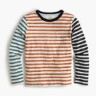 J.Crew Boys' long-sleeve mash-up striped T-shirt