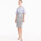 J.Crew Petite pencil skirt in lightweight tweed