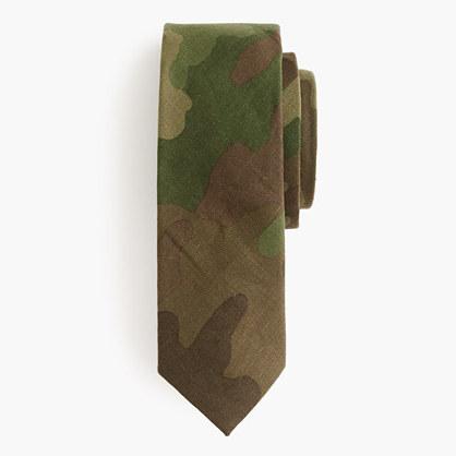 J.Crew Linen tie in camo
