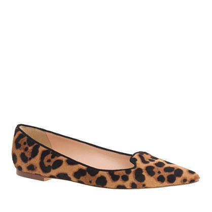 J.Crew Collection Harper calf hair flats