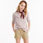 J.Crew Gathered popover shirt in Indian cotton