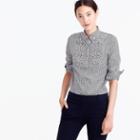 J.Crew Collection Thomas Mason for J. Crew embellished gingham button-up shirt