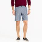 J.Crew 9 Stanton short in chambray with embroidered anchors