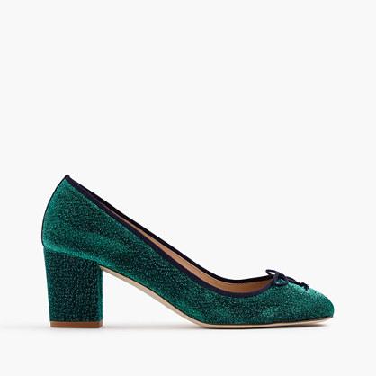 J.Crew Sophia pumps in glitter