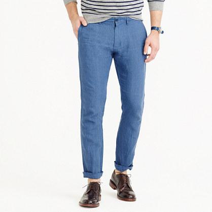 J.Crew Irish linen chino pant in 484 slim fit