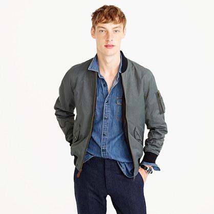 J.Crew Tall Wallace & Barnes MA-1 bomber jacket