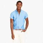 J.Crew Short-sleeve d&eacute;lav&eacute; Irish linen shirt