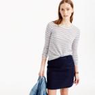 J.Crew Italian featherweight cashmere long-sleeve T-shirt in stripe