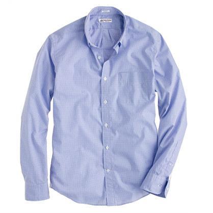 J.Crew Slim Thomas Mason® for J.Crew shirt in baltic mini-gingham