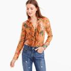 J.Crew Collection ruffle top in Ratti&reg; fruity floral print