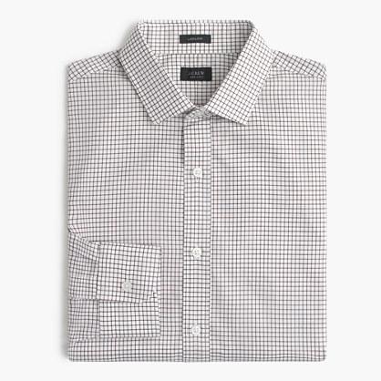 J.Crew Ludlow shirt in dark acorn windowpane
