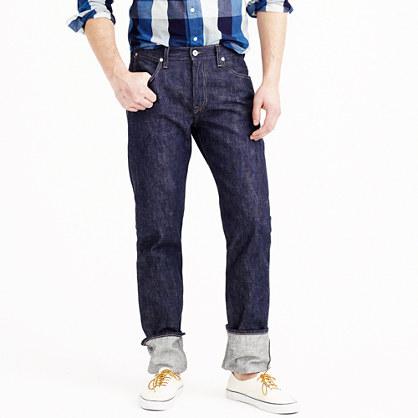 J.Crew Wallace & Barnes raw unsanforized denim jean