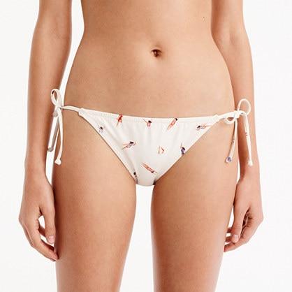 J.Crew String bikini bottom in swimmer print