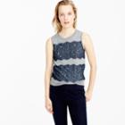 J.Crew Lightweight wool Jackie sweater shell with lace