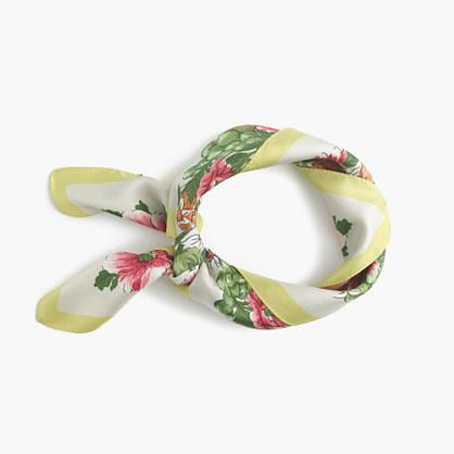 J.Crew Italian silk scarf in California map print