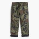 J.Crew Boys' lined chino pull-on pant in camo