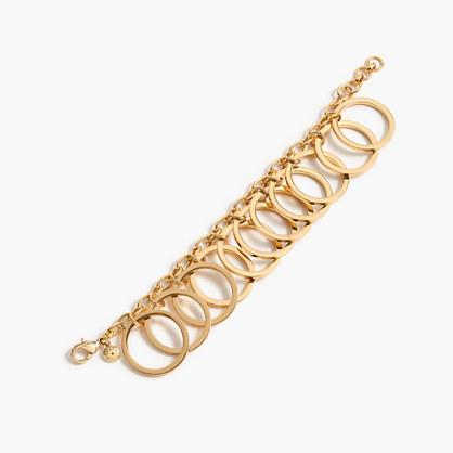 J.Crew Brass ring bracelet