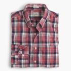 J.Crew Secret Wash shirt in classic red plaid