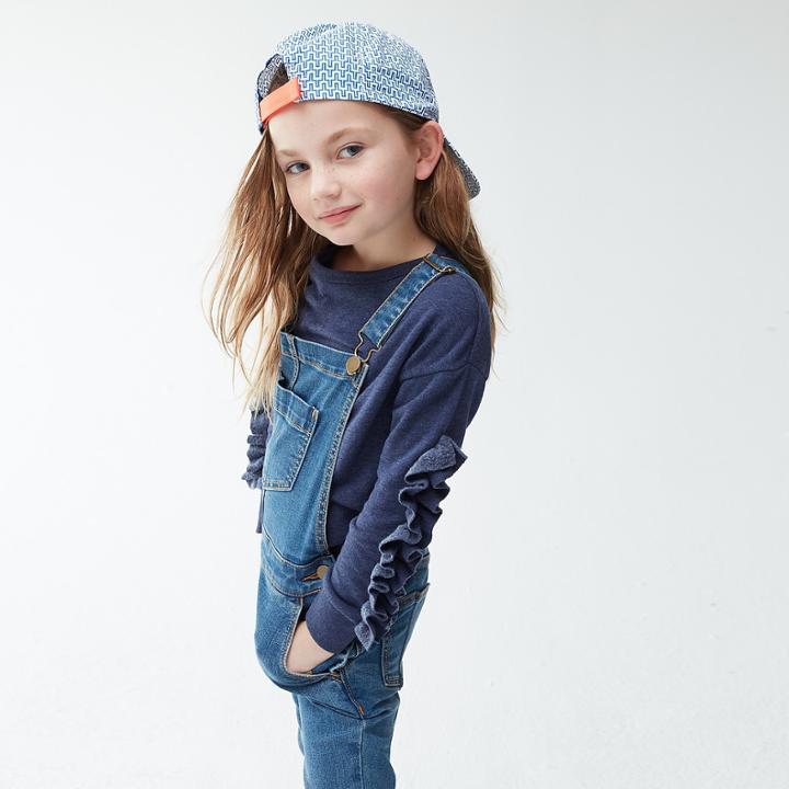 J.Crew Girls' ruffle-trimmed sweatshirt