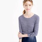 J.Crew Drapey long-sleeve striped T-shirt