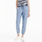 J.Crew Tall new seaside pant in chambray
