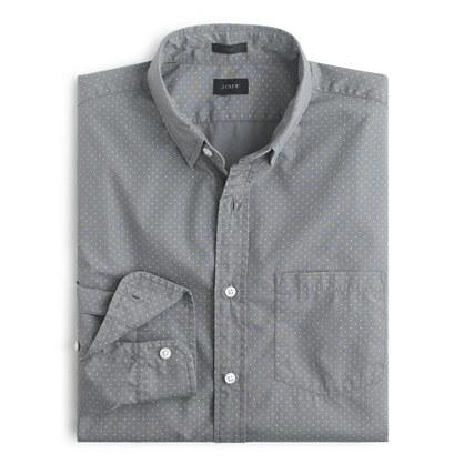 J.Crew Secret Wash shirt in printed dot