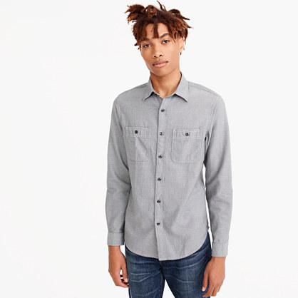J.Crew Midweight flannel workshirt in grey