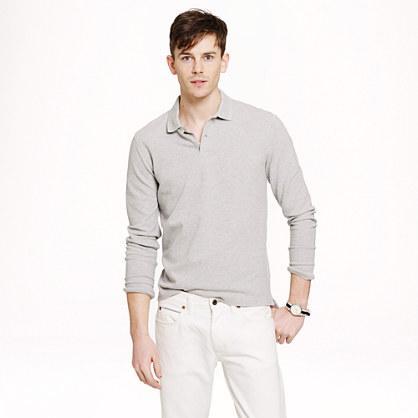J.Crew Long-sleeve classic piqu&eacute; polo