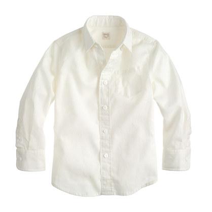 J.Crew Boys' linen shirt in white