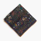 J.Crew Drake's&reg; Italian wool-silk pocket square in birds of paradise print