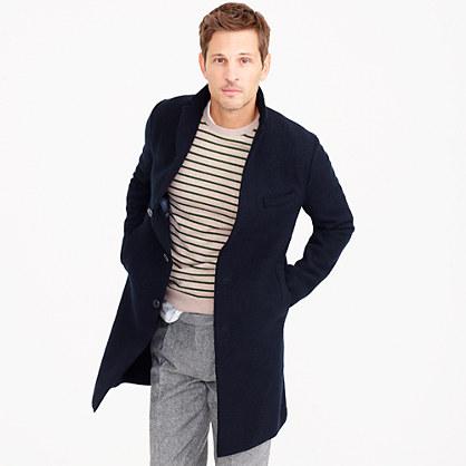 J.Crew Harris Wharf London topcoat in boiled wool
