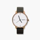 J.Crew Tinker 42mm copper-toned watch with black strap