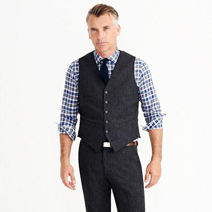 J.Crew Ludlow suit vest in English Donegal tweed