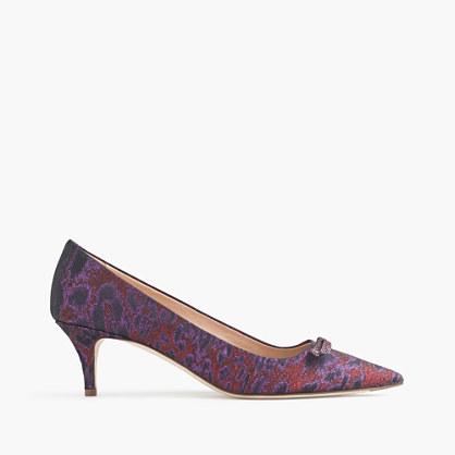 J.Crew Dulci jacquard kitten heels