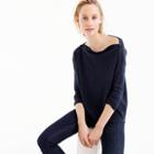 J.Crew Button boatneck sweater
