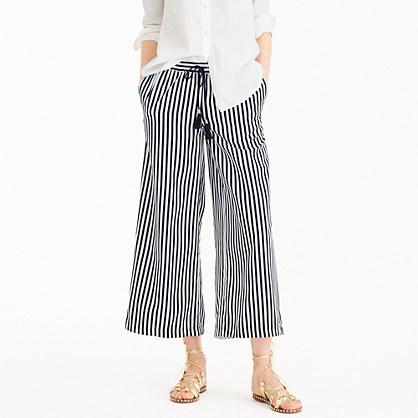 J.Crew Striped drawstring pant