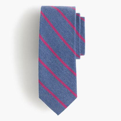 J.Crew English wool-silk tie in narrow stripe