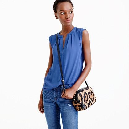 J.Crew Petite cuffed-sleeve top