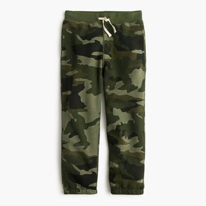 J.Crew Boys' classic sweatpant in camo