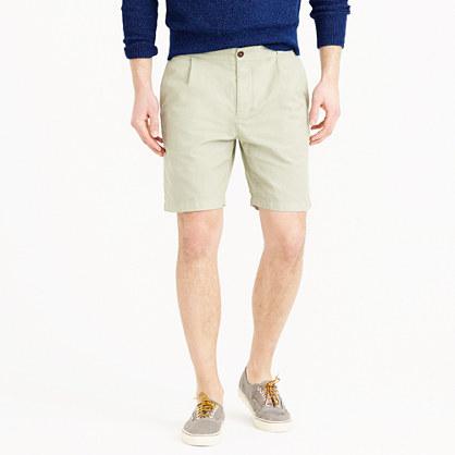 J.Crew Wallace & Barnes pleated short in garment-dyed cotton-linen