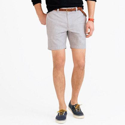 J.Crew 7 short in Irish herringbone linen