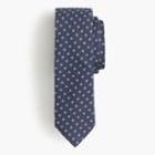 J.Crew English silk tie with embroidered flowers