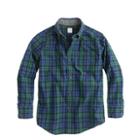 J.Crew Boys' Secret Wash shirt in bright nightfall tartan