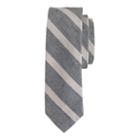 J.Crew Linen-cotton tie in textured stripe